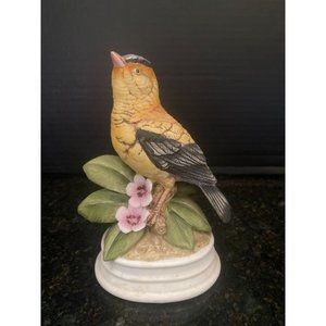 Napco Porcelain Gold Finch Bird Figurine, Limited Edition, 7250
